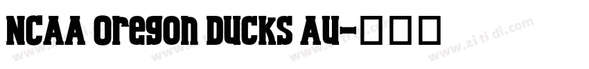 NCAA Oregon Ducks Au字体转换